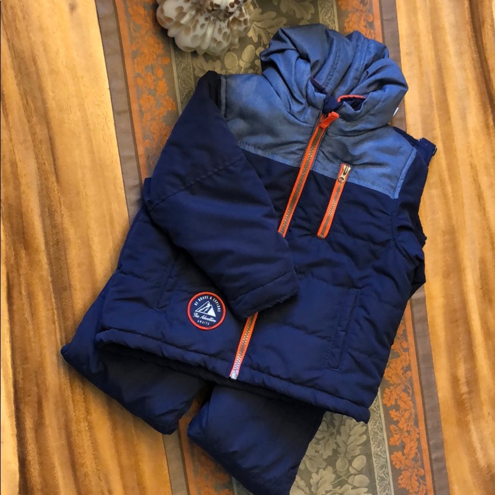 Carter’s Toddler Boy Snow/ Winter Jacket & Bibs 3T